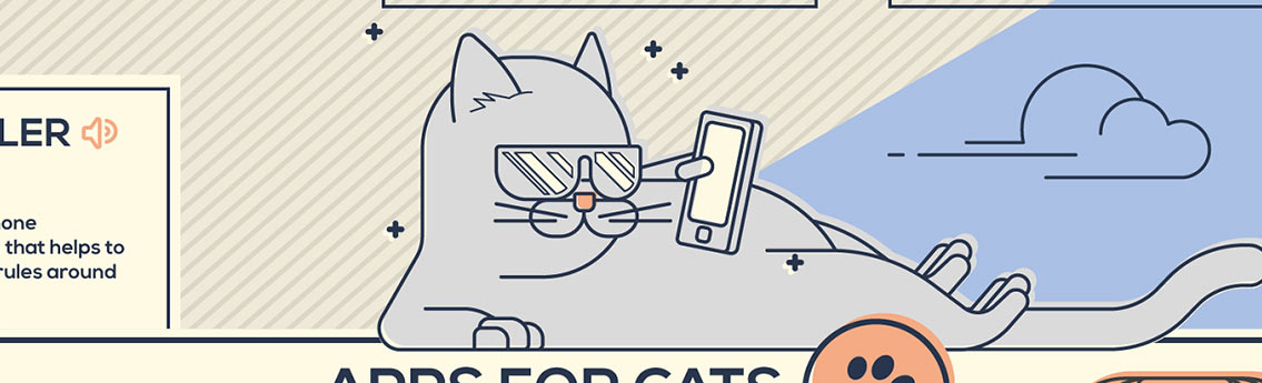 Cat and Dog iOS Android Apps - Pet Infographic